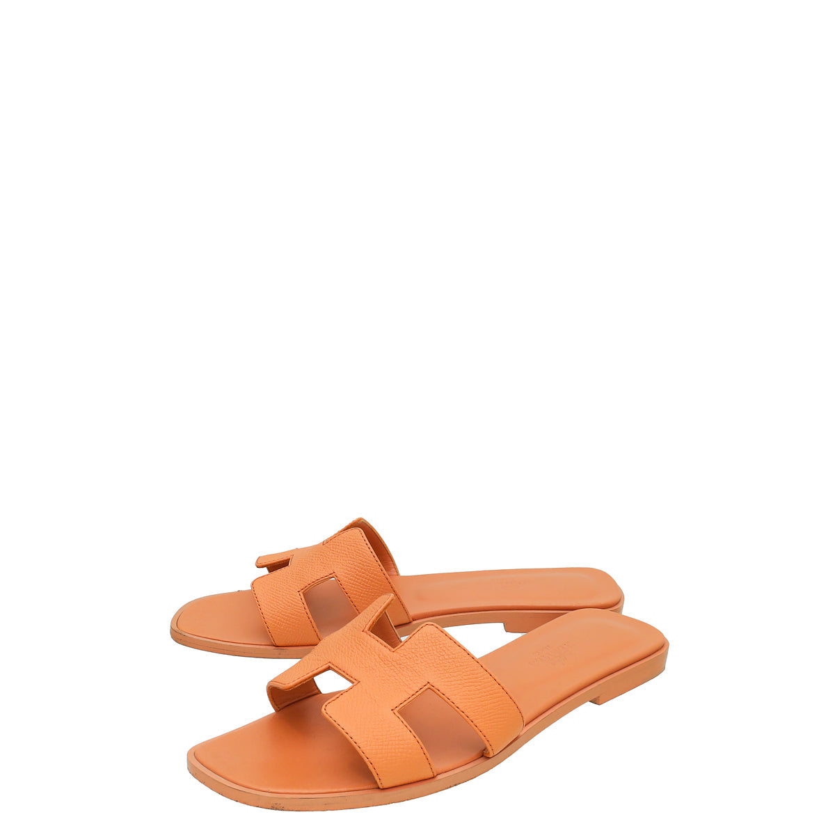 Hermes Orange Joey Oran Sandal 36.5
