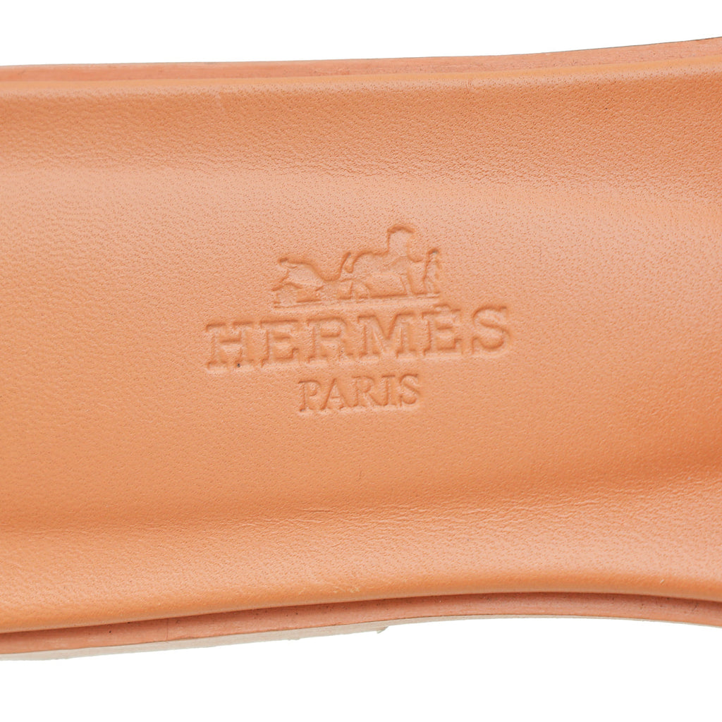 Hermes Orange Joey Oran Sandal 36.5