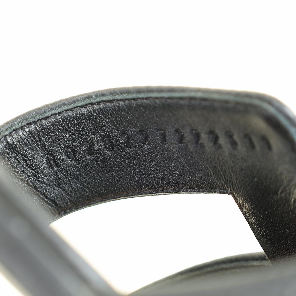 Hermes Noir Oran Sandals 36.5