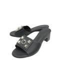 Hermes Noir Dreamy Sandal 36.5