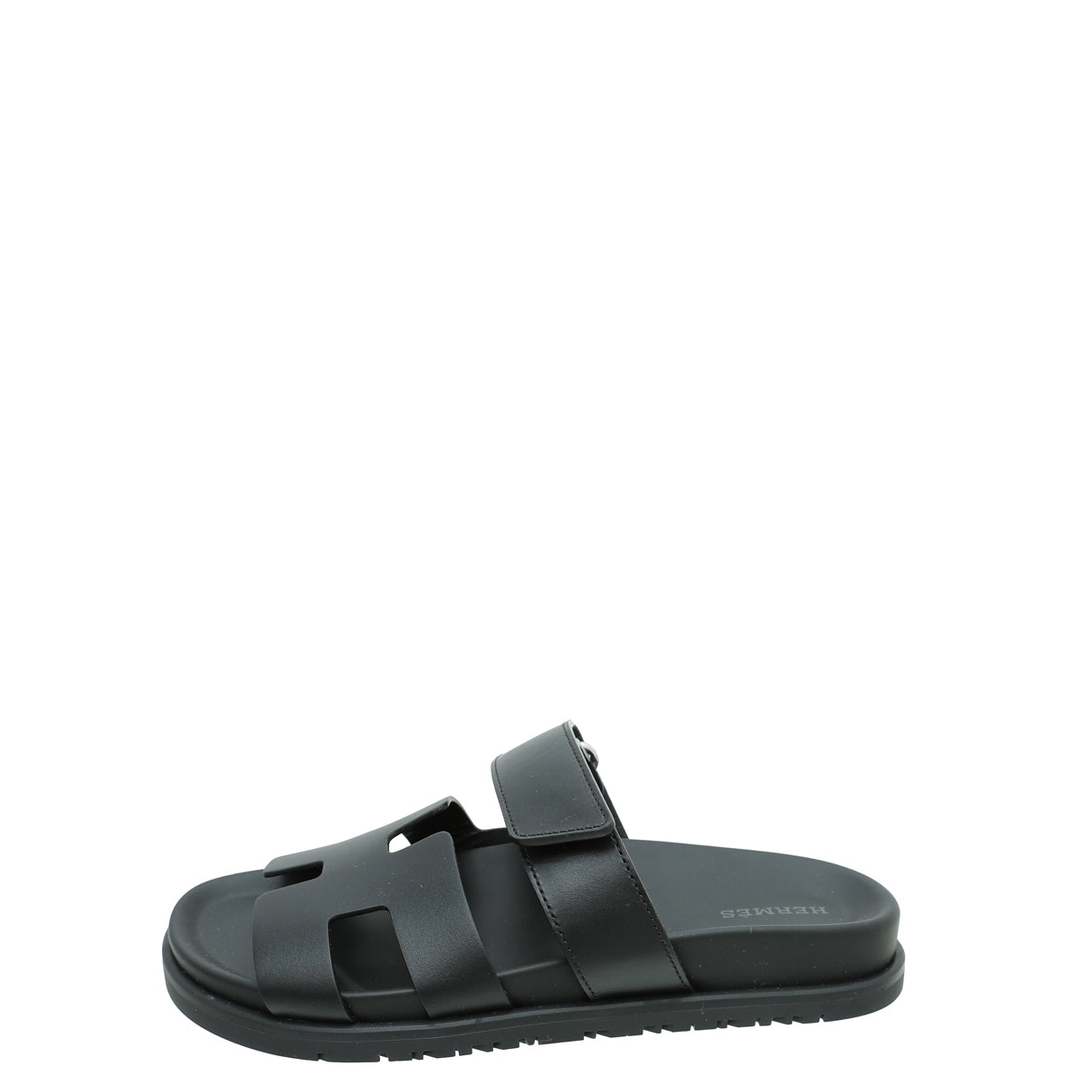 Hermes Noir Chypre Sandal 36.5