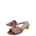Hermes Gold Oasis Sandal 36