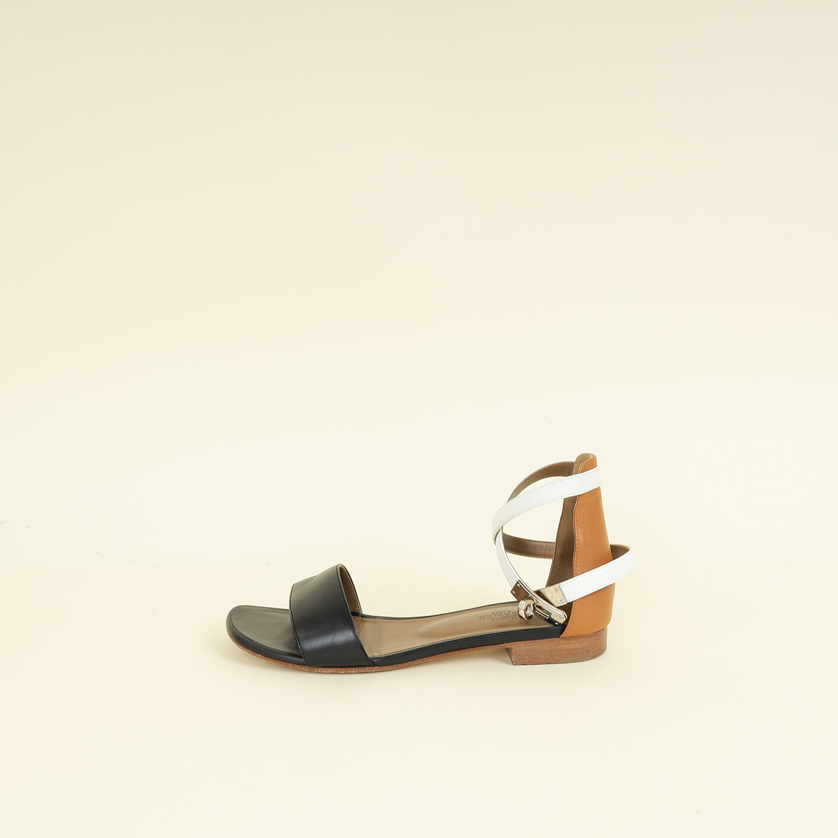 Hermes Tricolor Baia Sandals 36
