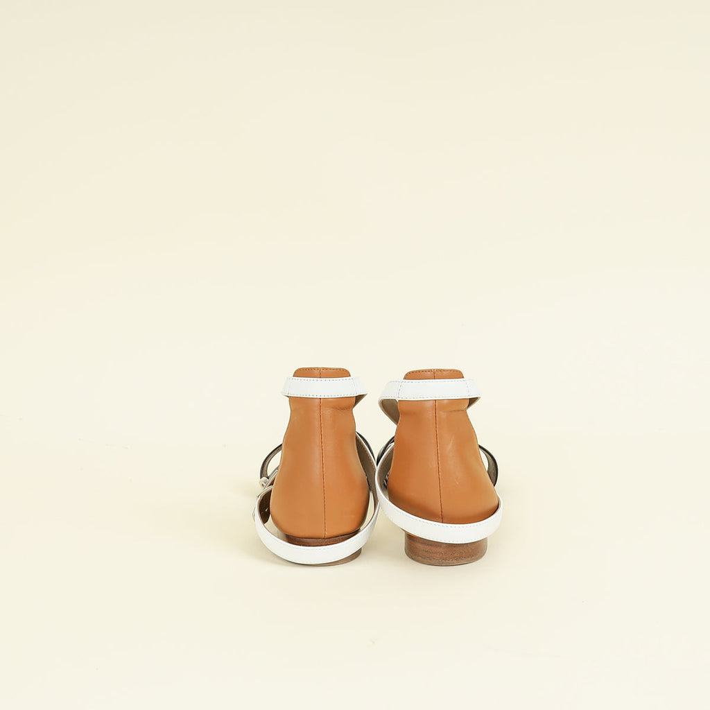 Hermes Tricolor Baia Sandals 36