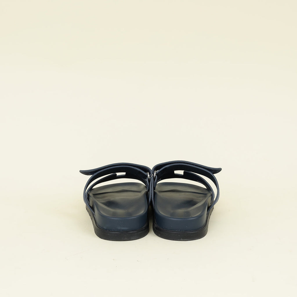 Hermes Blue Celeste Chypre Sandals 36