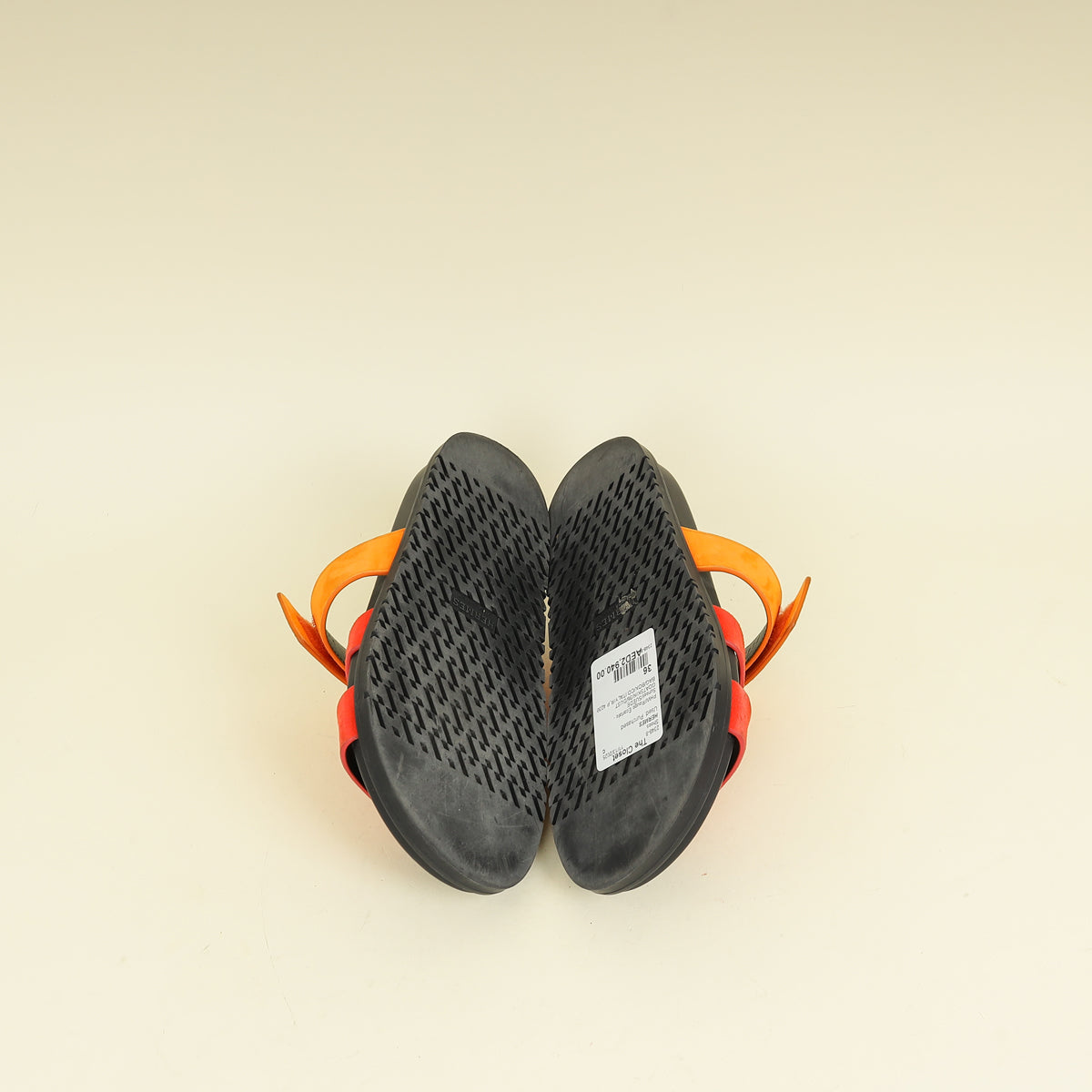 Hermes Bicolor Chypre Suede Goatskin Sandal 36