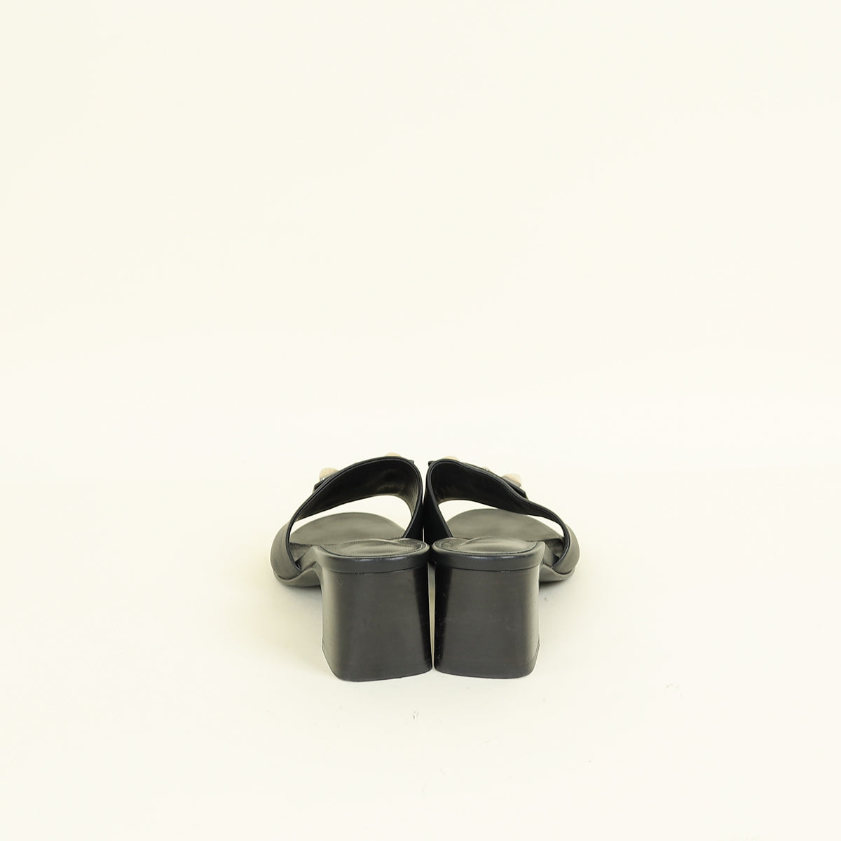 Hermes Noir Dreamy Sandals 36