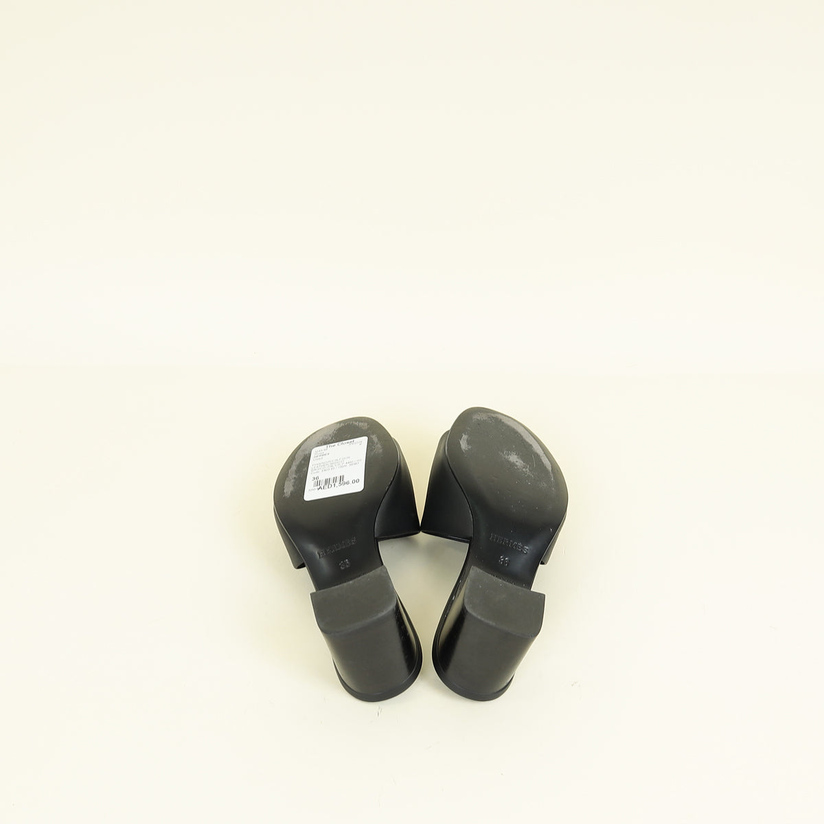 Hermes Noir Dreamy Sandals 36