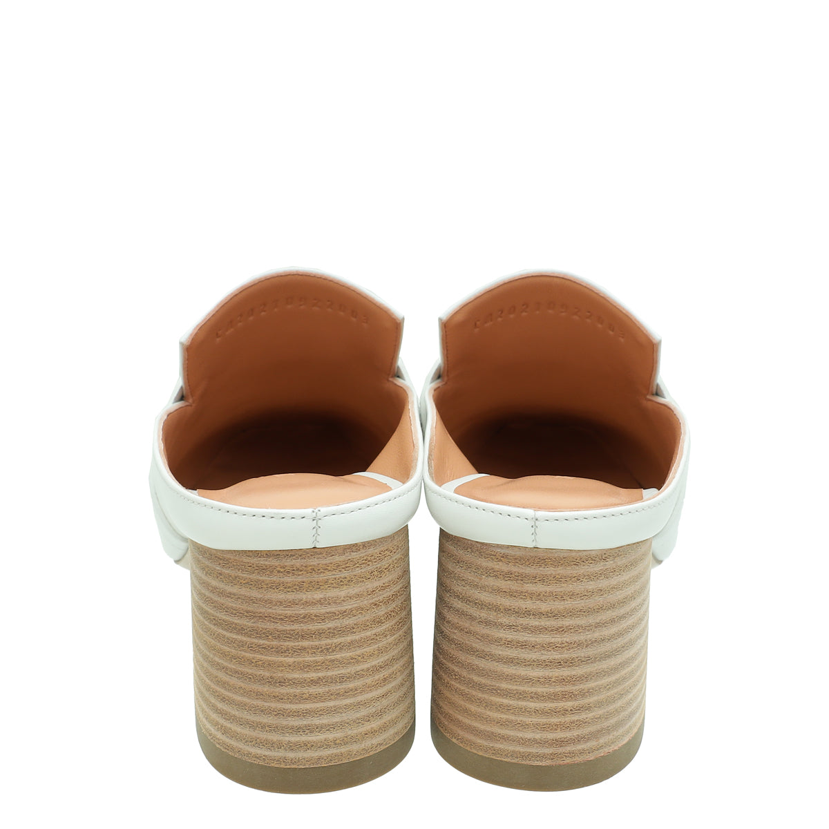 Hermes Blanc Blossom Mules 36