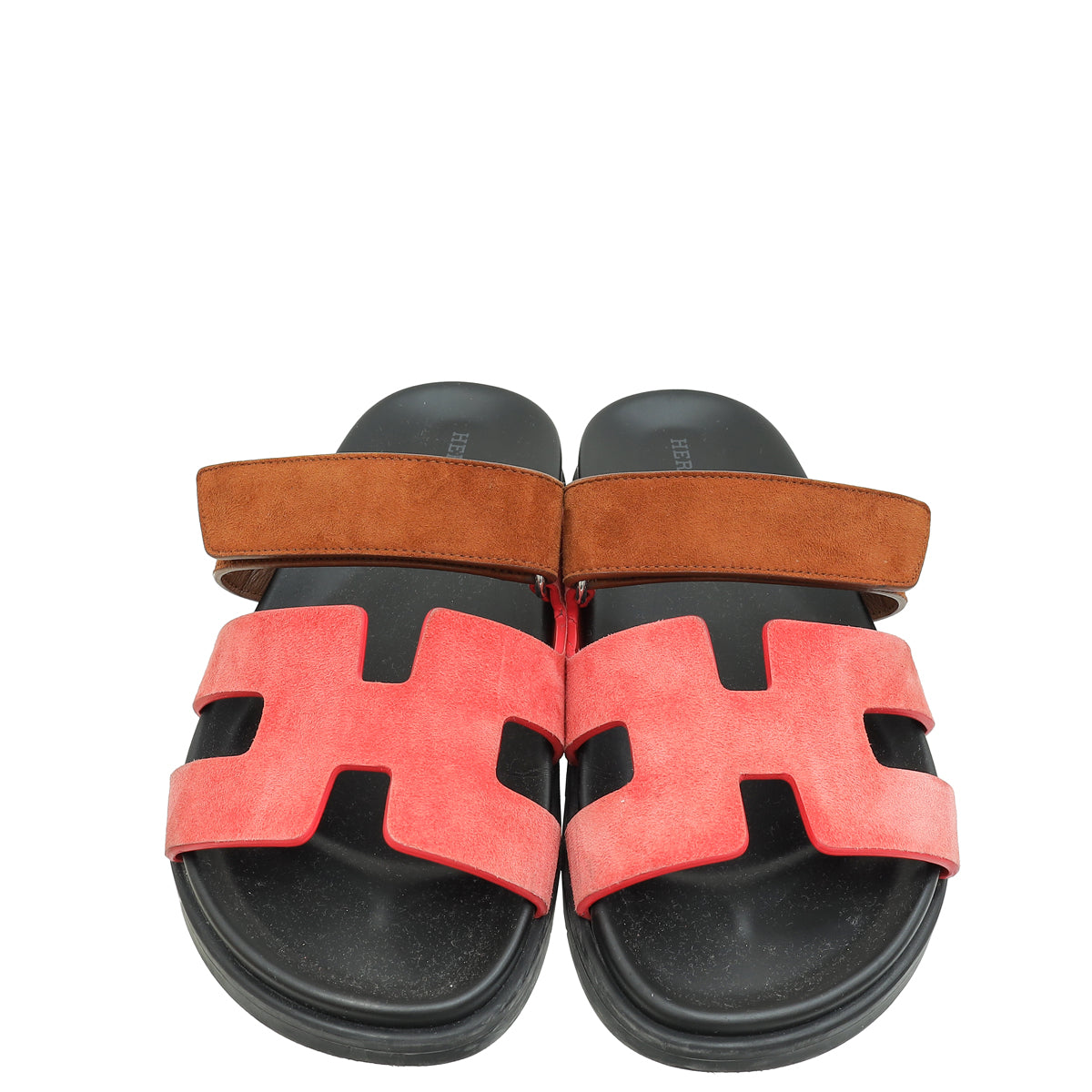 Hermes Bicolor Chypre Suede Goatskin Sandals 36