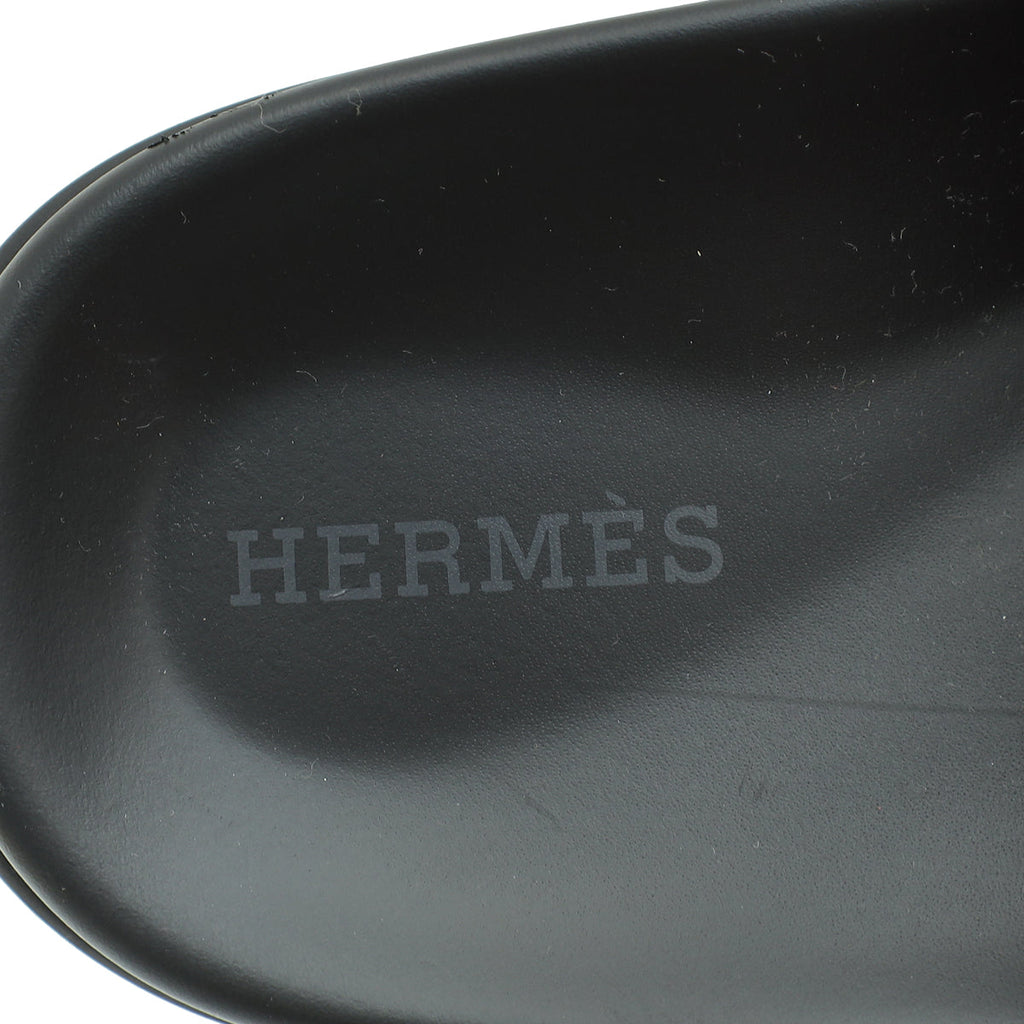 Hermes Bicolor Chypre Suede Goatskin Sandals 36