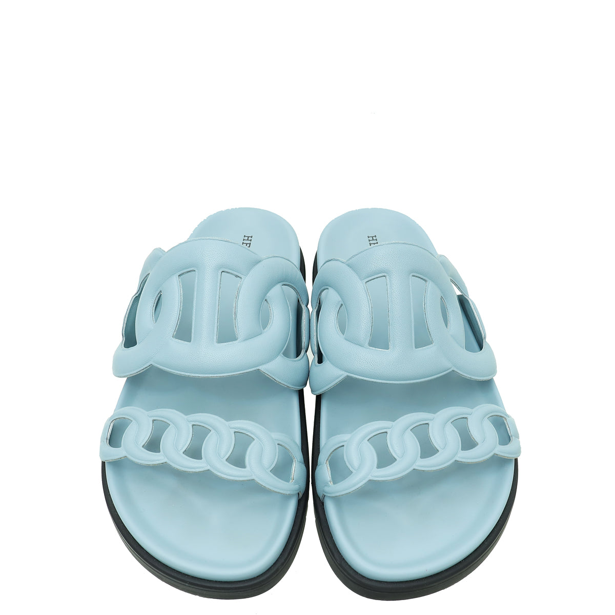 Hermes Blue Lin Extra Sandal 36