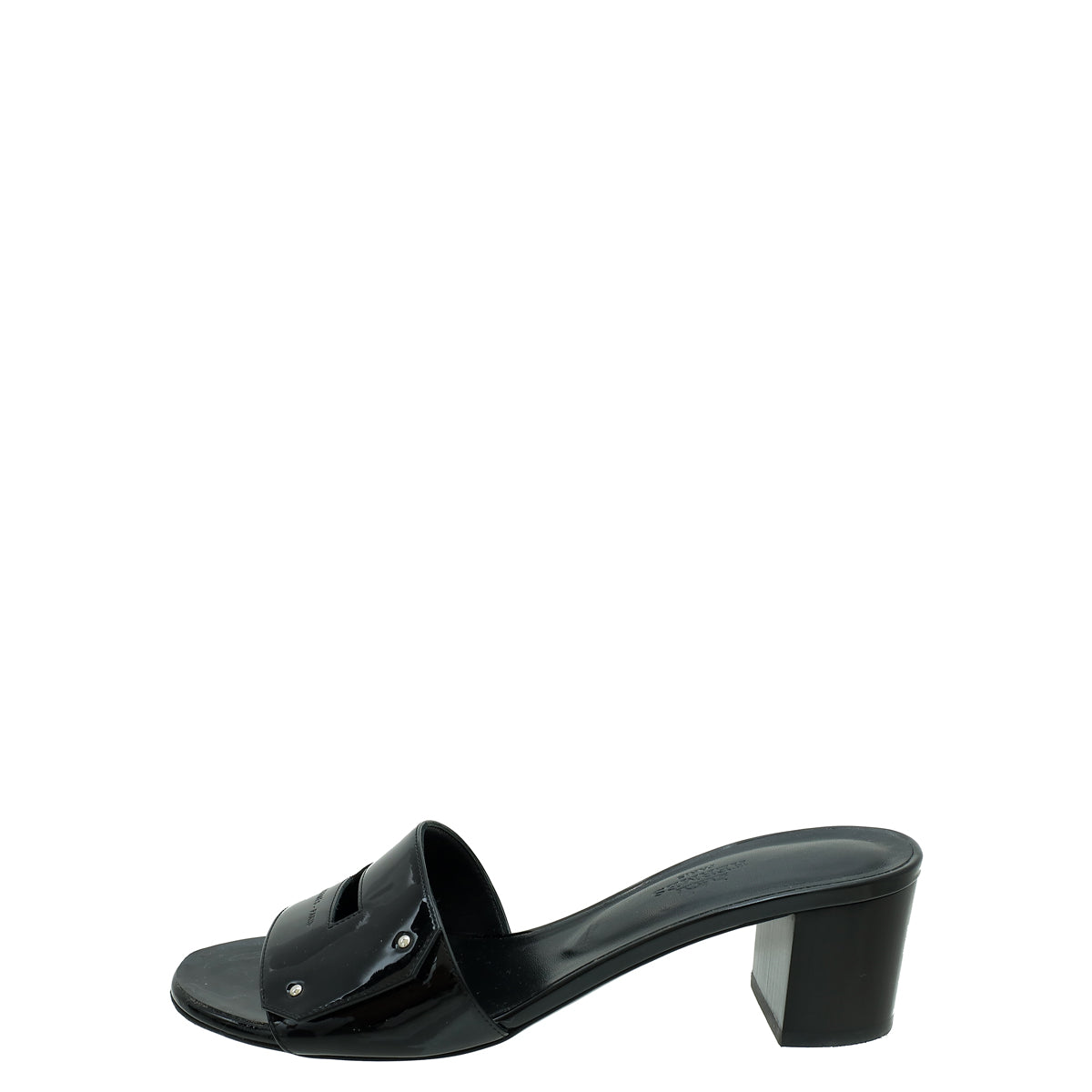 Hermes Noir Very Sandals 37.5