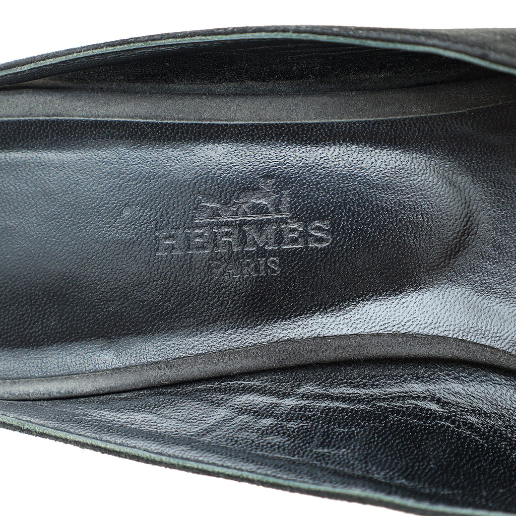 Hermes Tricolor Suede Roxane Mules 37.5