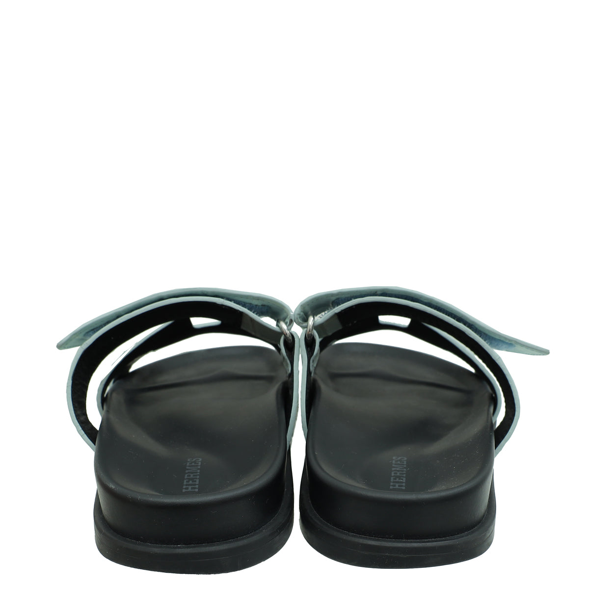 Hermes Vert D'Eau Matte Alligator Chypre Sandals 37.5