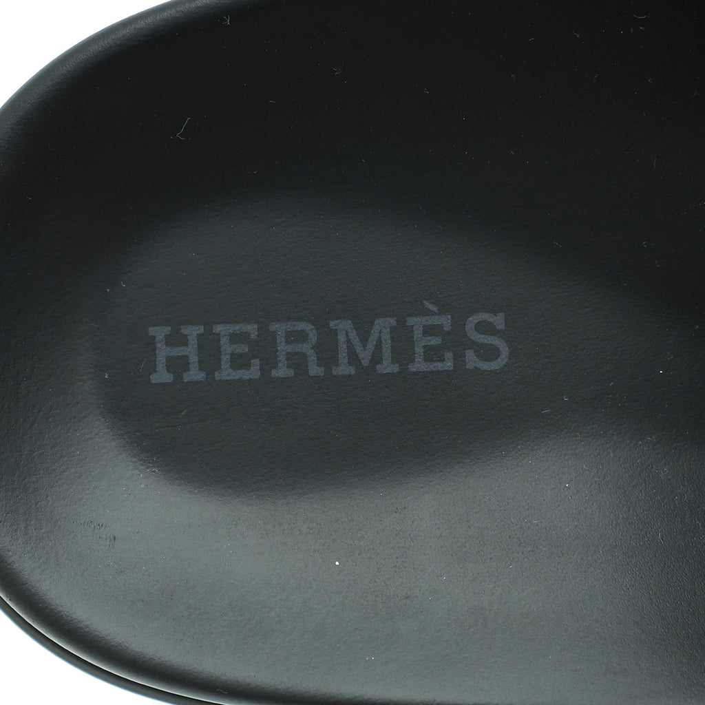 Hermes Vert D'Eau Matte Alligator Chypre Sandals 37.5