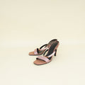 Hermes Bicolor Glamour 95 Satin Sandal 37.5