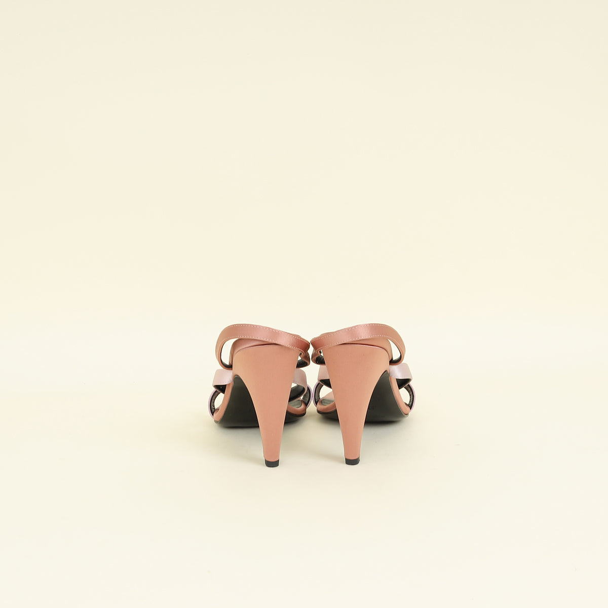 Hermes Bicolor Glamour 95 Satin Sandal 37.5