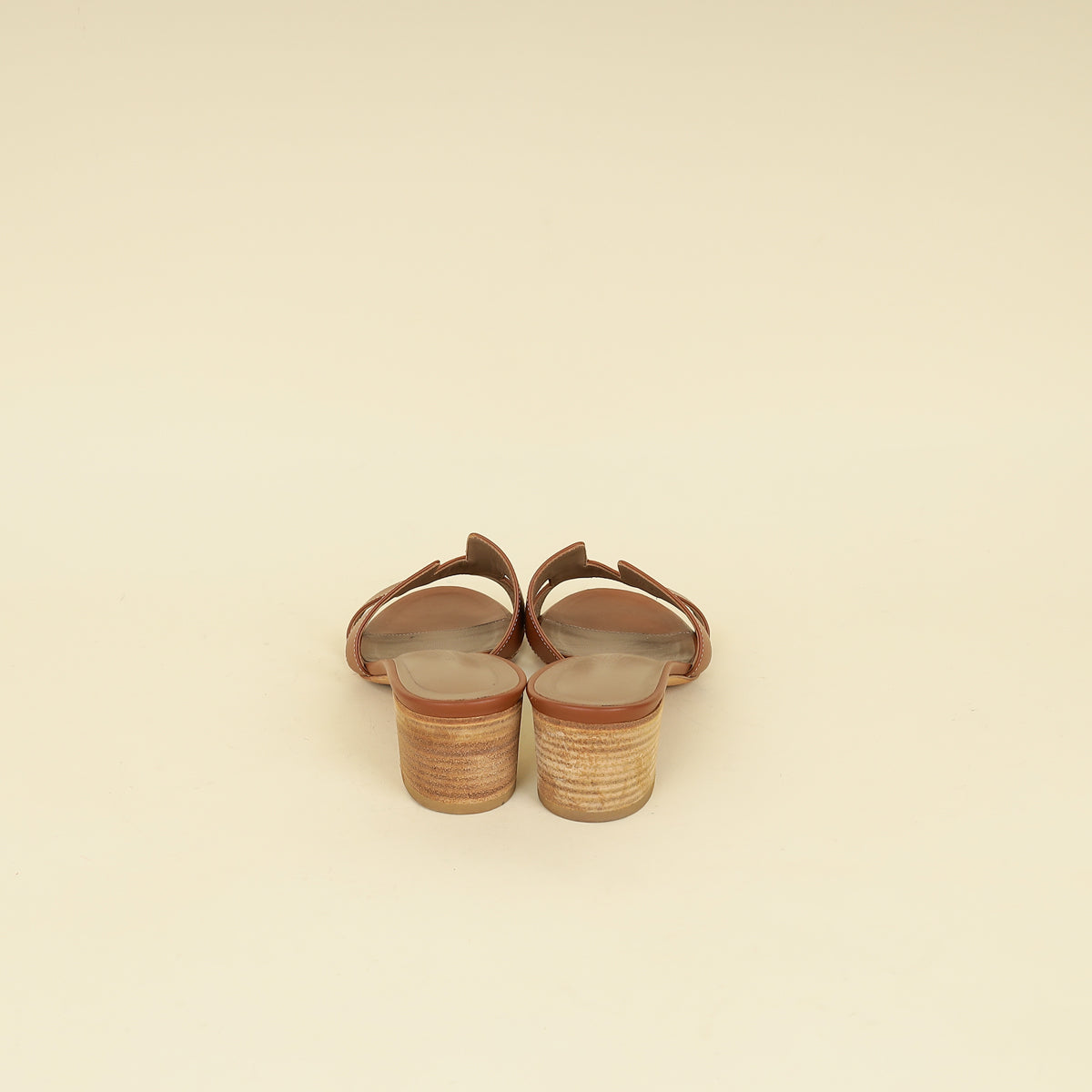 Hermes Gold Oasis Sandals 37.5