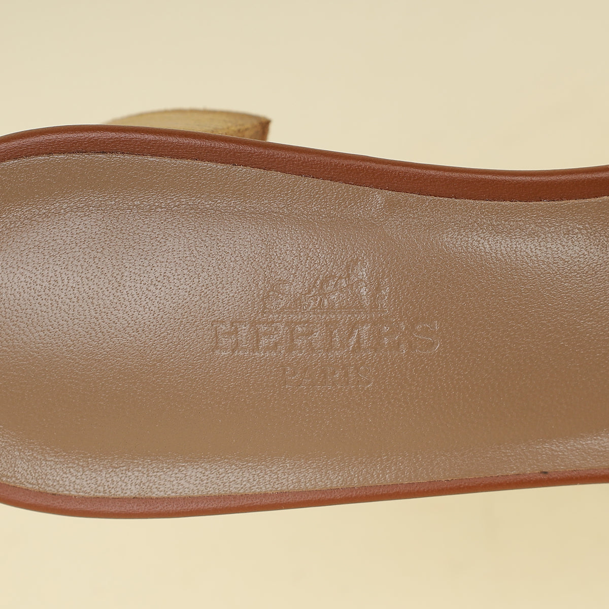 Hermes Gold Oasis Sandals 37.5
