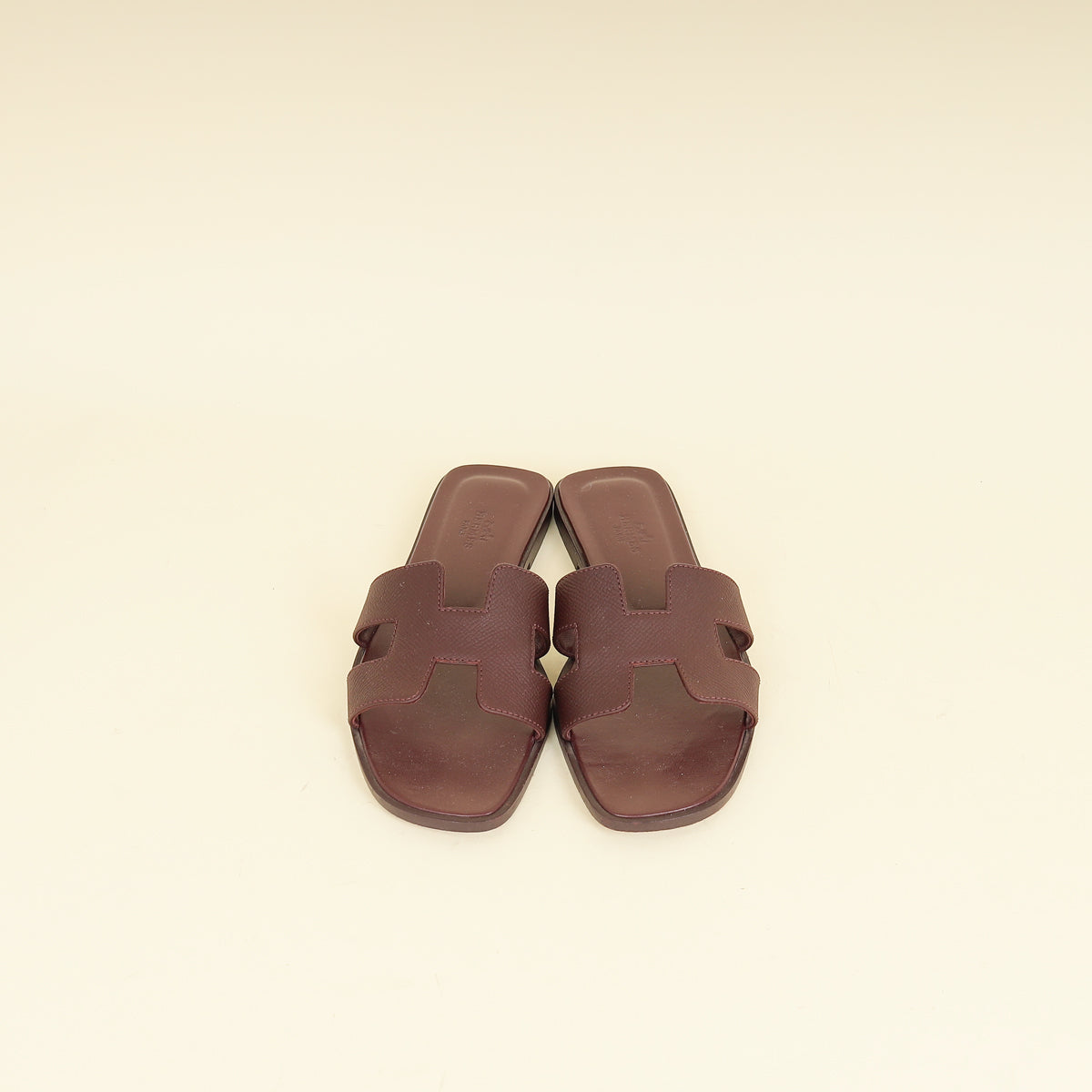 Hermes Rouge H Oran Sandal 37