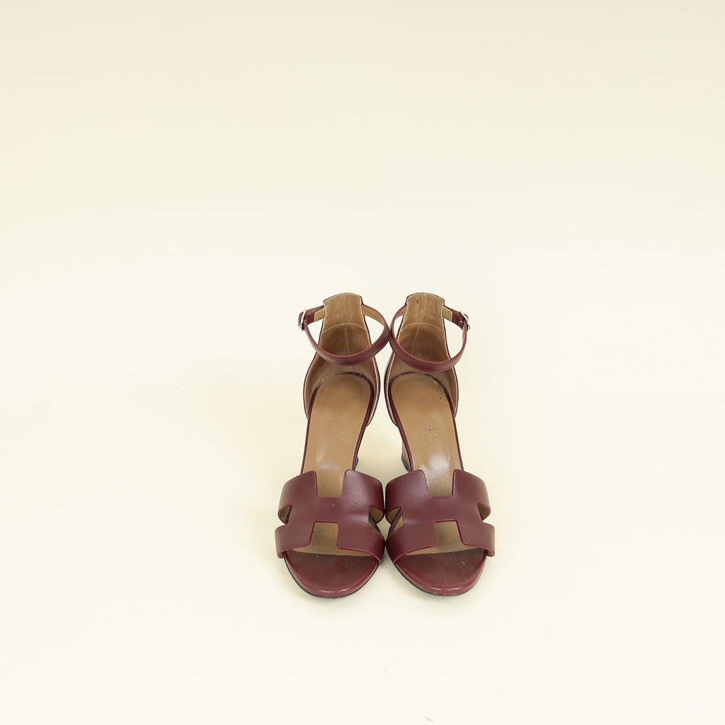 Hermes Rouge H Legend Sandal 37