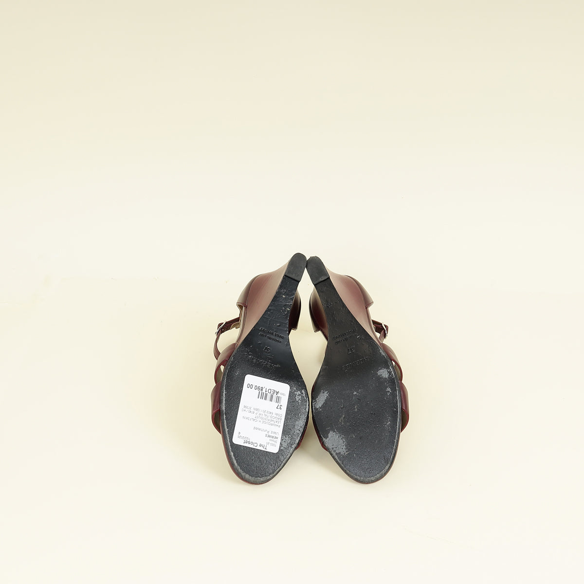 Hermes Rouge H Legend Sandal 37