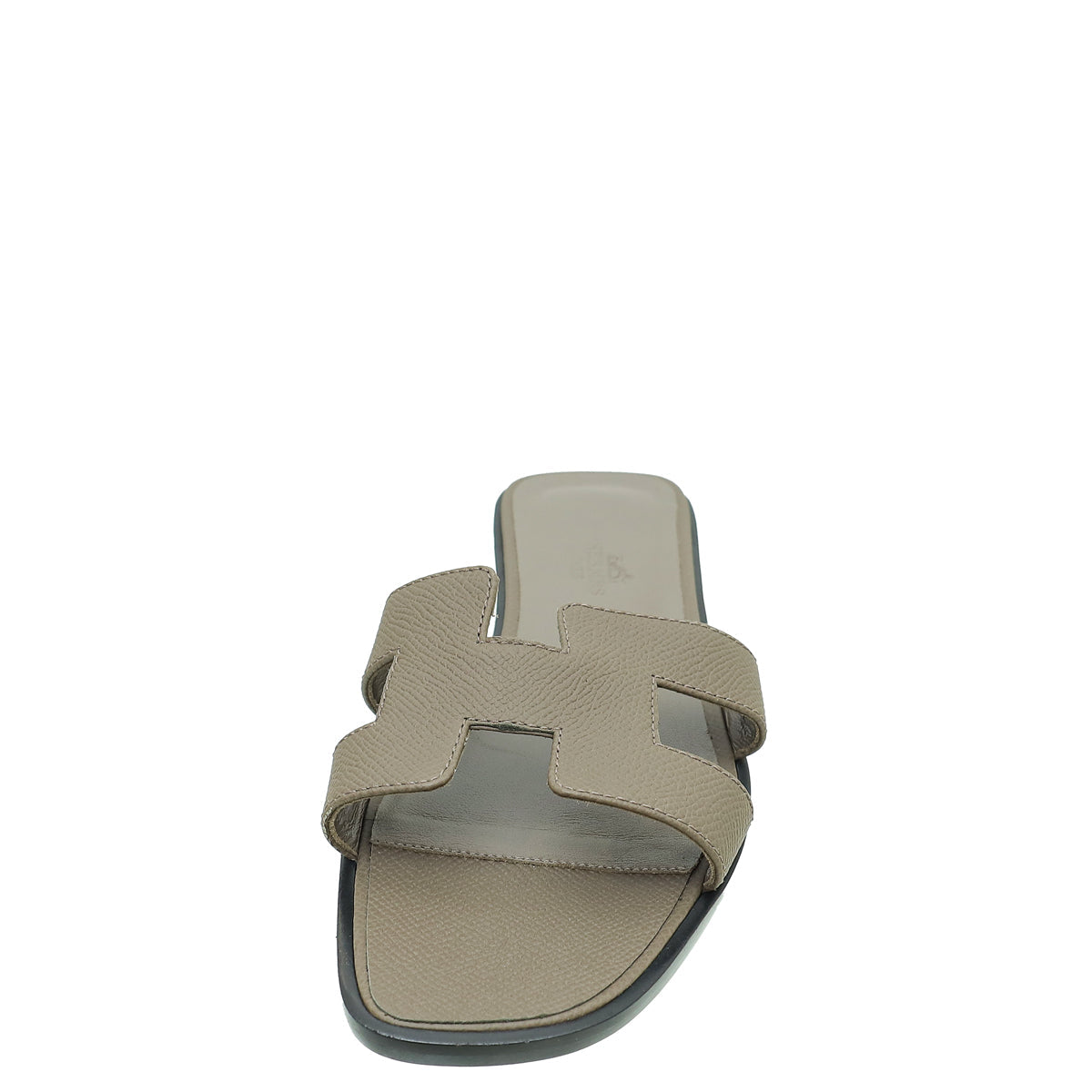 Hermes Gris Etain Oran Sandal 37