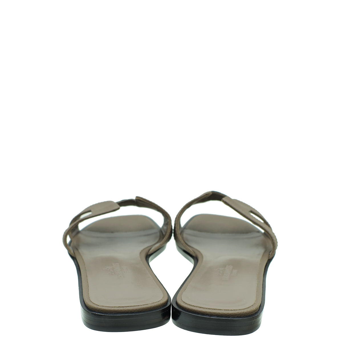 Hermes Gris Etain Oran Sandal 37