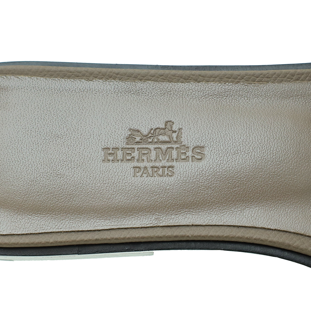 Hermes Gris Etain Oran Sandal 37