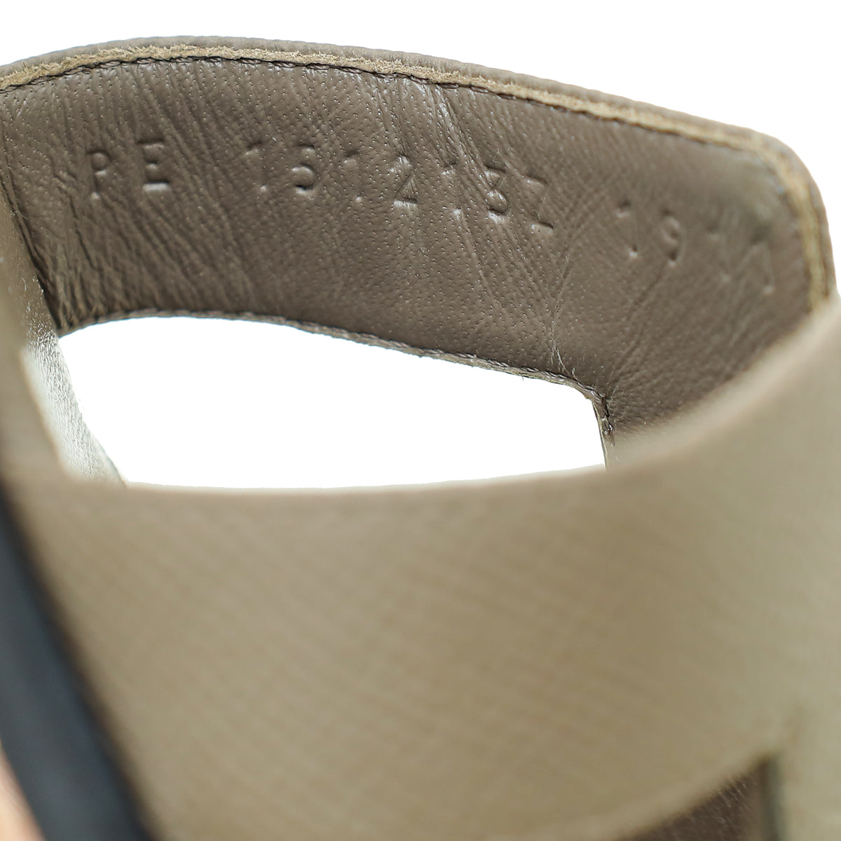 Hermes Gris Etain Oran Sandal 37