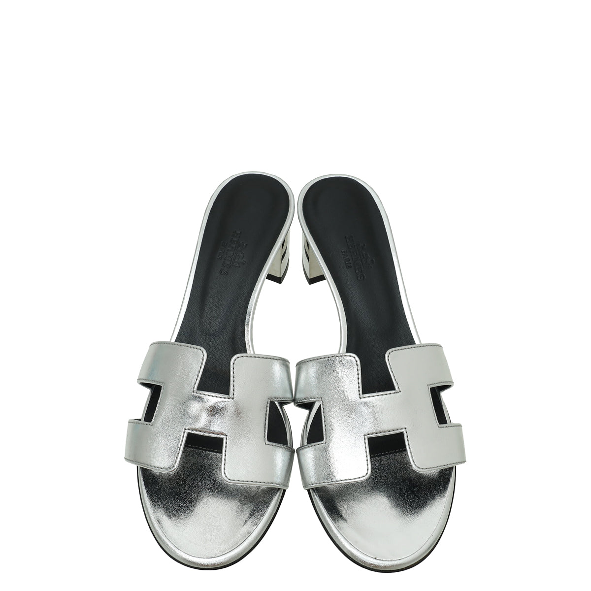 Hermes Gris Argenté Oasis Sandal 37