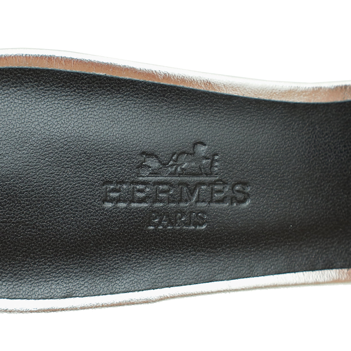 Hermes Gris Argenté Oasis Sandal 37