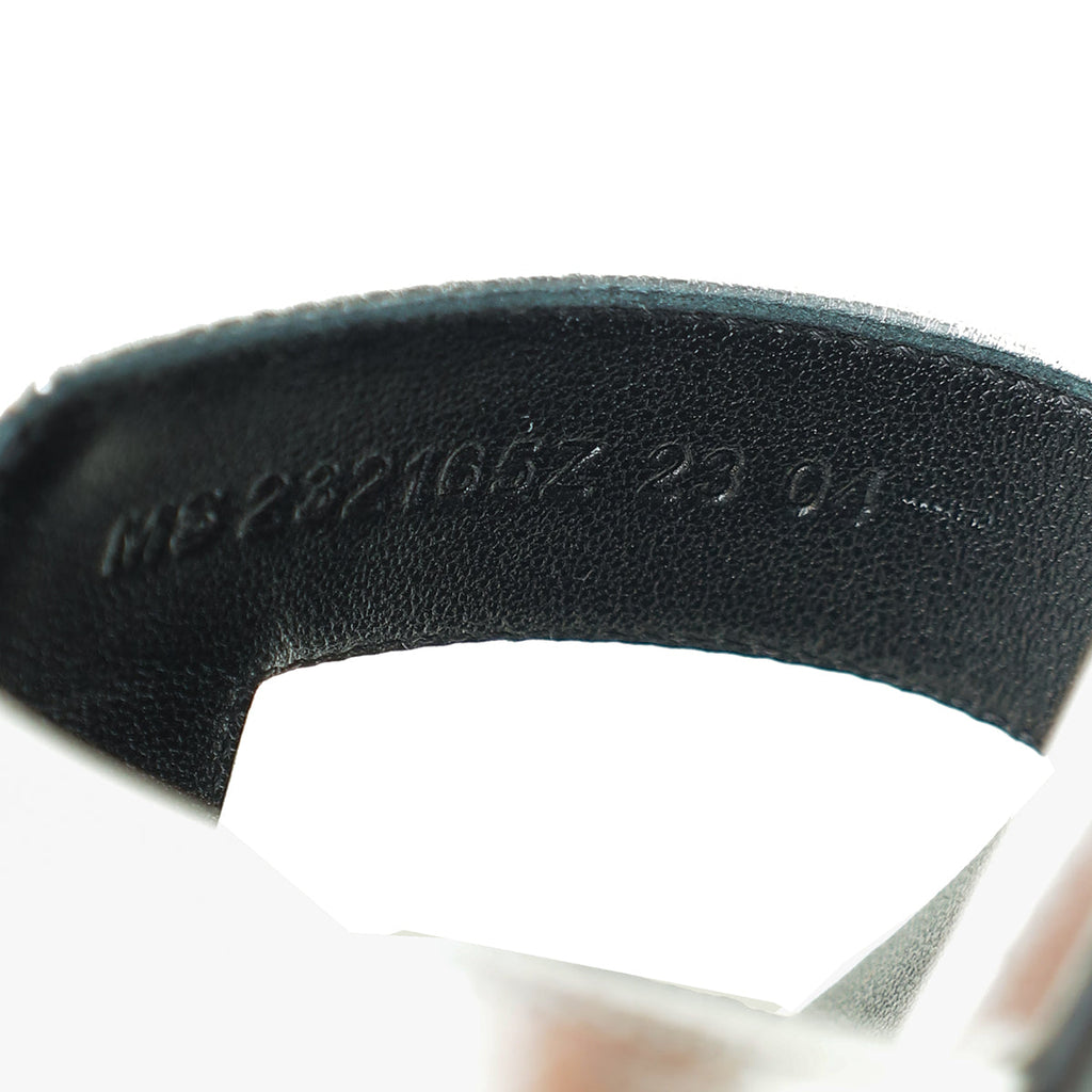 Hermes Gris Argenté Oasis Sandal 37