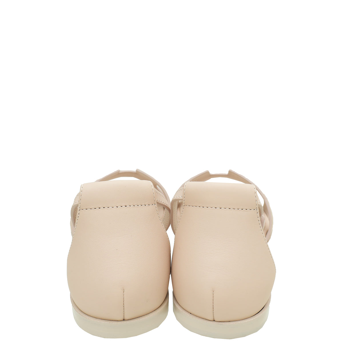 Hermes Rose Porcelaine Santorini Sandal 37