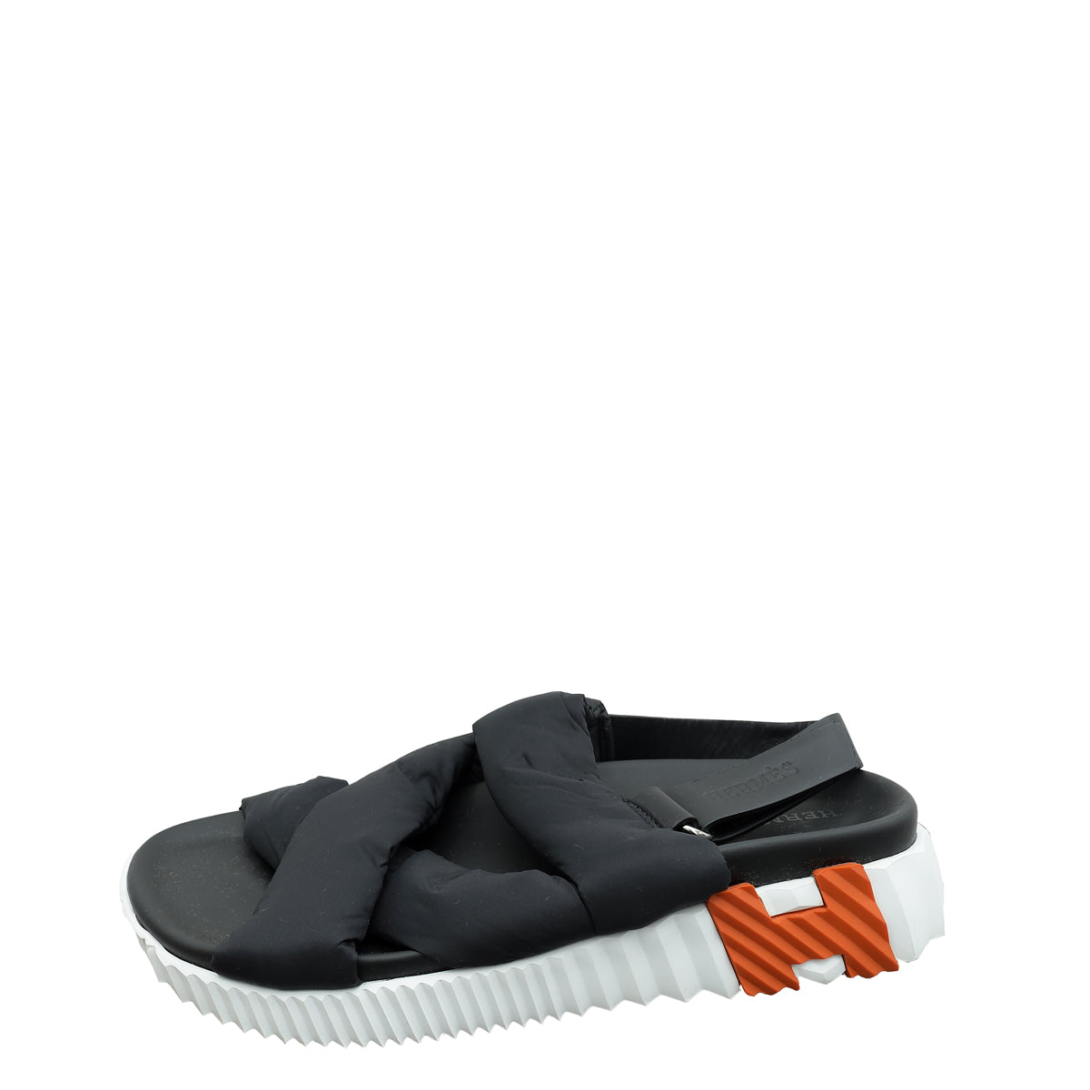 Hermes Noir Electric Sandal 37