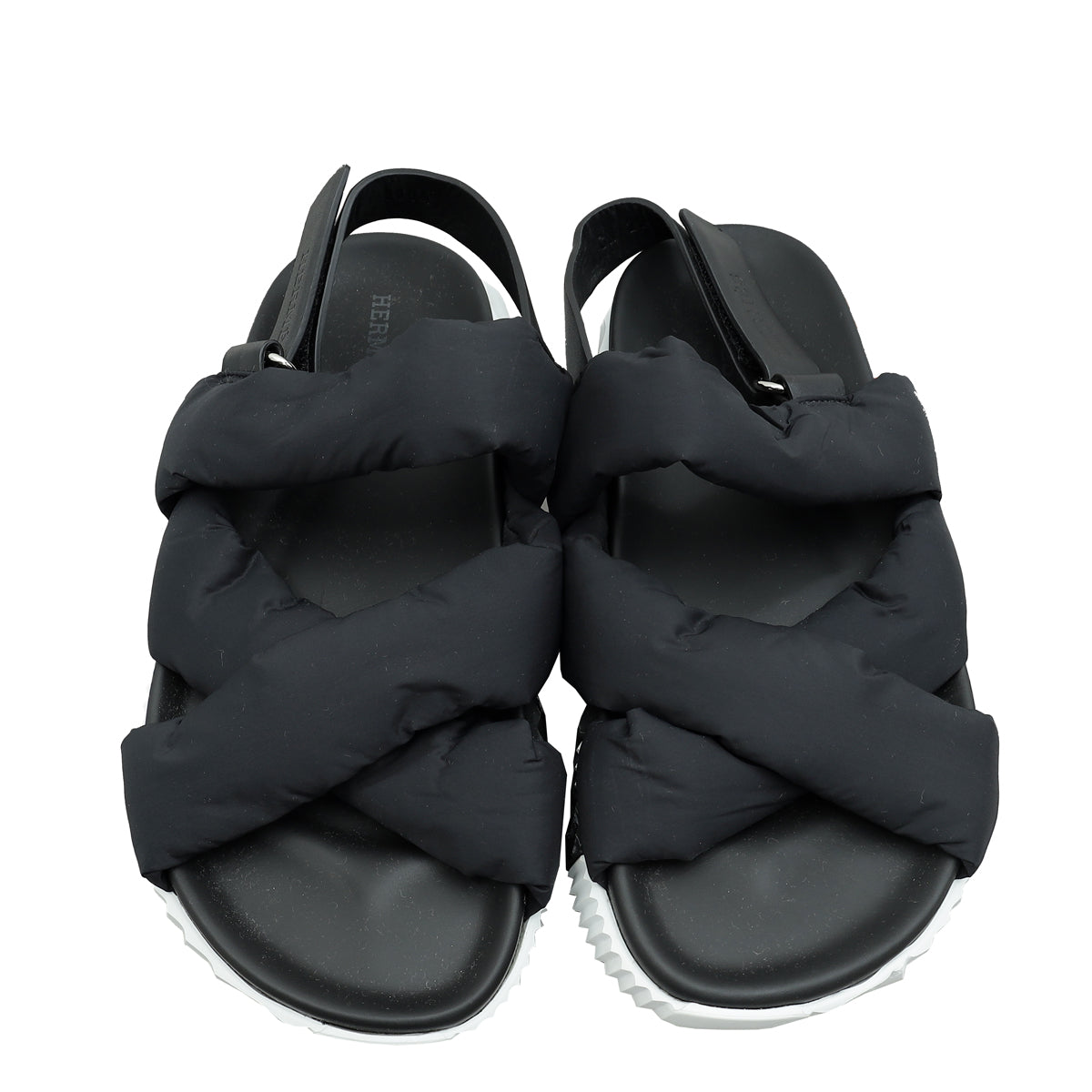 Hermes Noir Electric Sandal 37