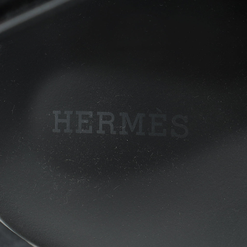 Hermes Noir Electric Sandal 37