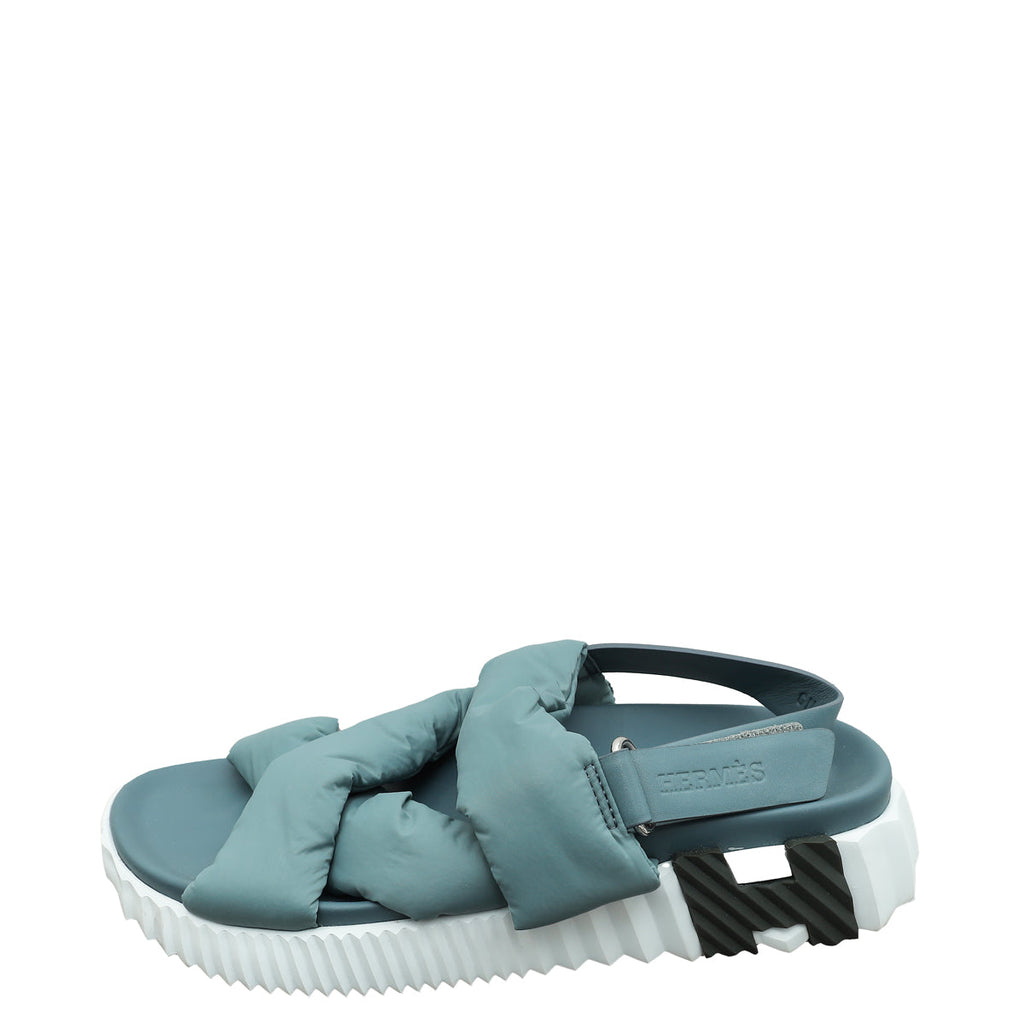 Hermes Bicolor Electric Sandal 37