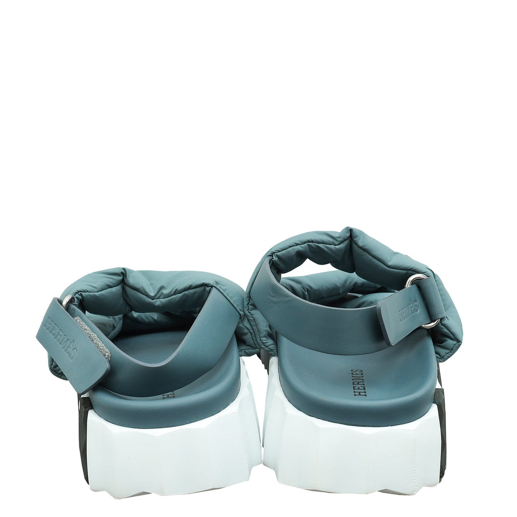 Hermes Bicolor Electric Sandal 37