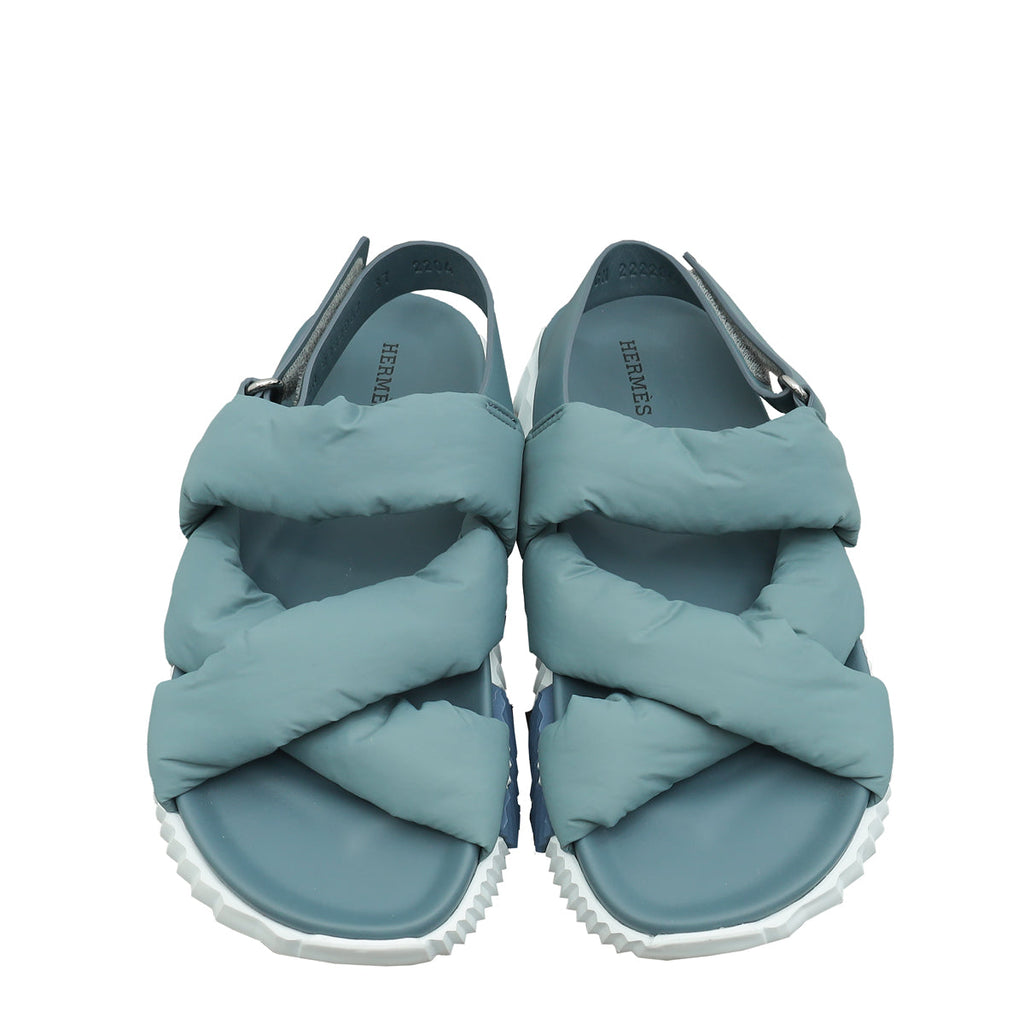 Hermes Bicolor Electric Sandal 37