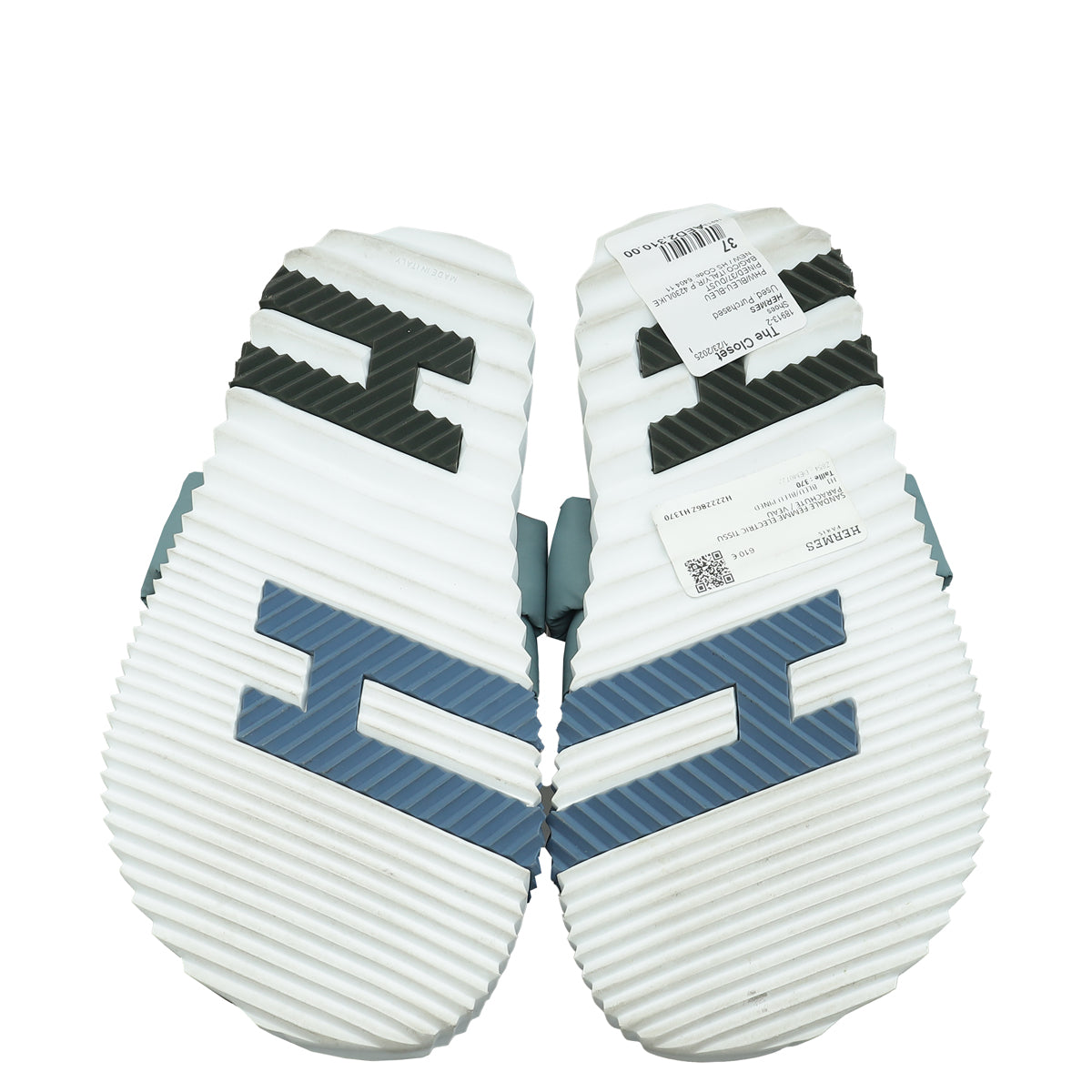 Hermes Bicolor Electric Sandal 37