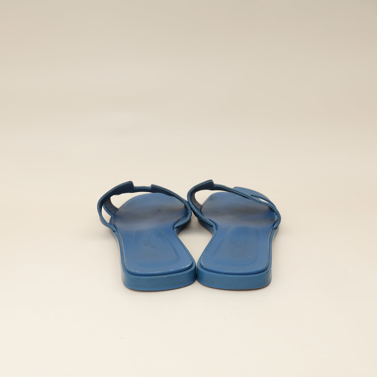 Hermes Bleu Bleuet Oran Sandal 37