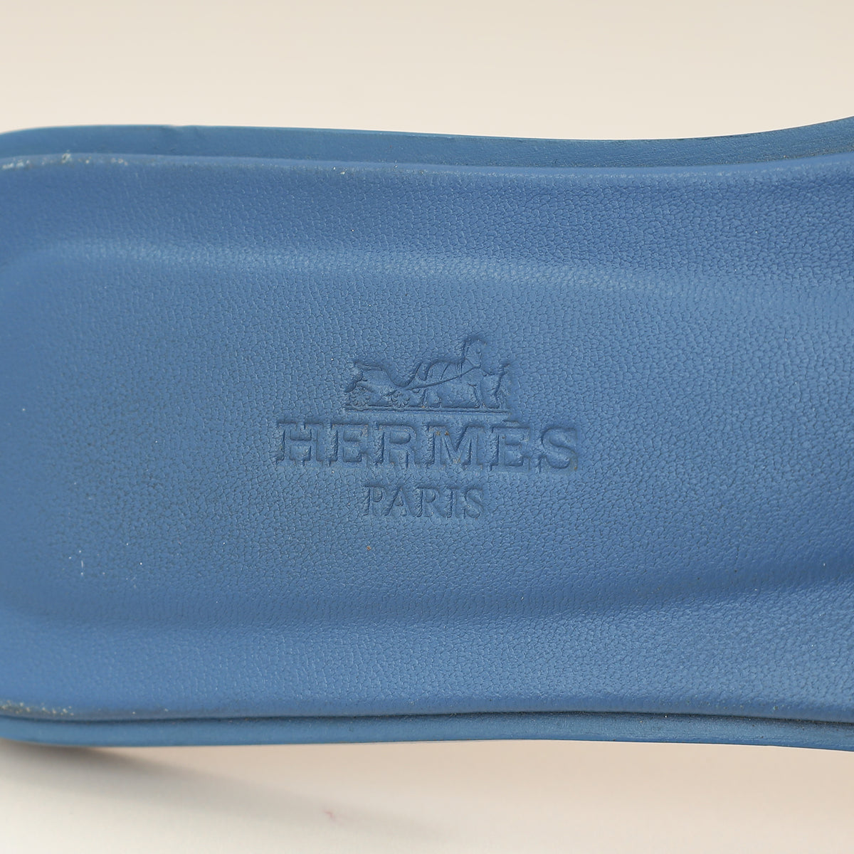 Hermes Bleu Bleuet Oran Sandal 37