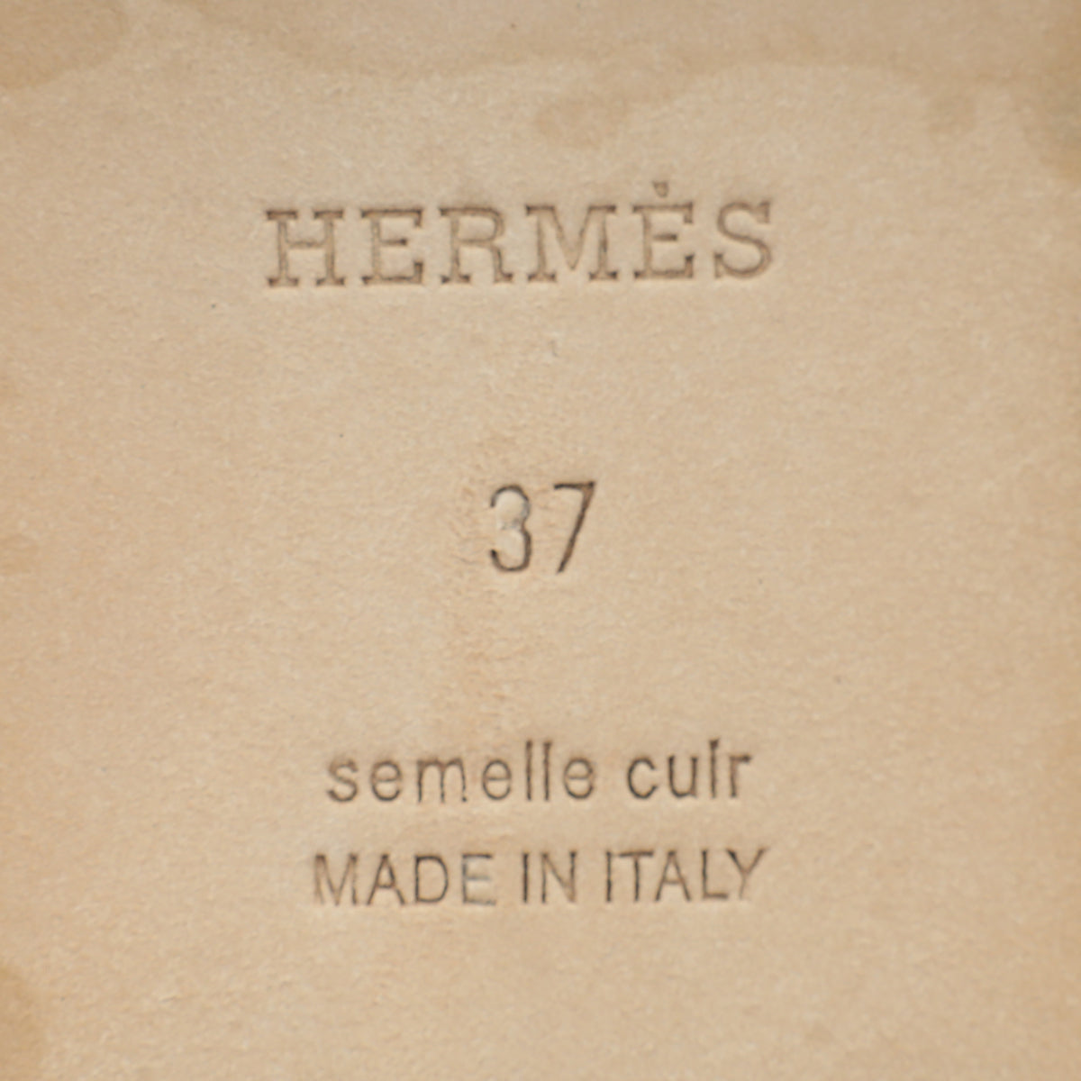 Hermes Gold Santorini Sandals 37