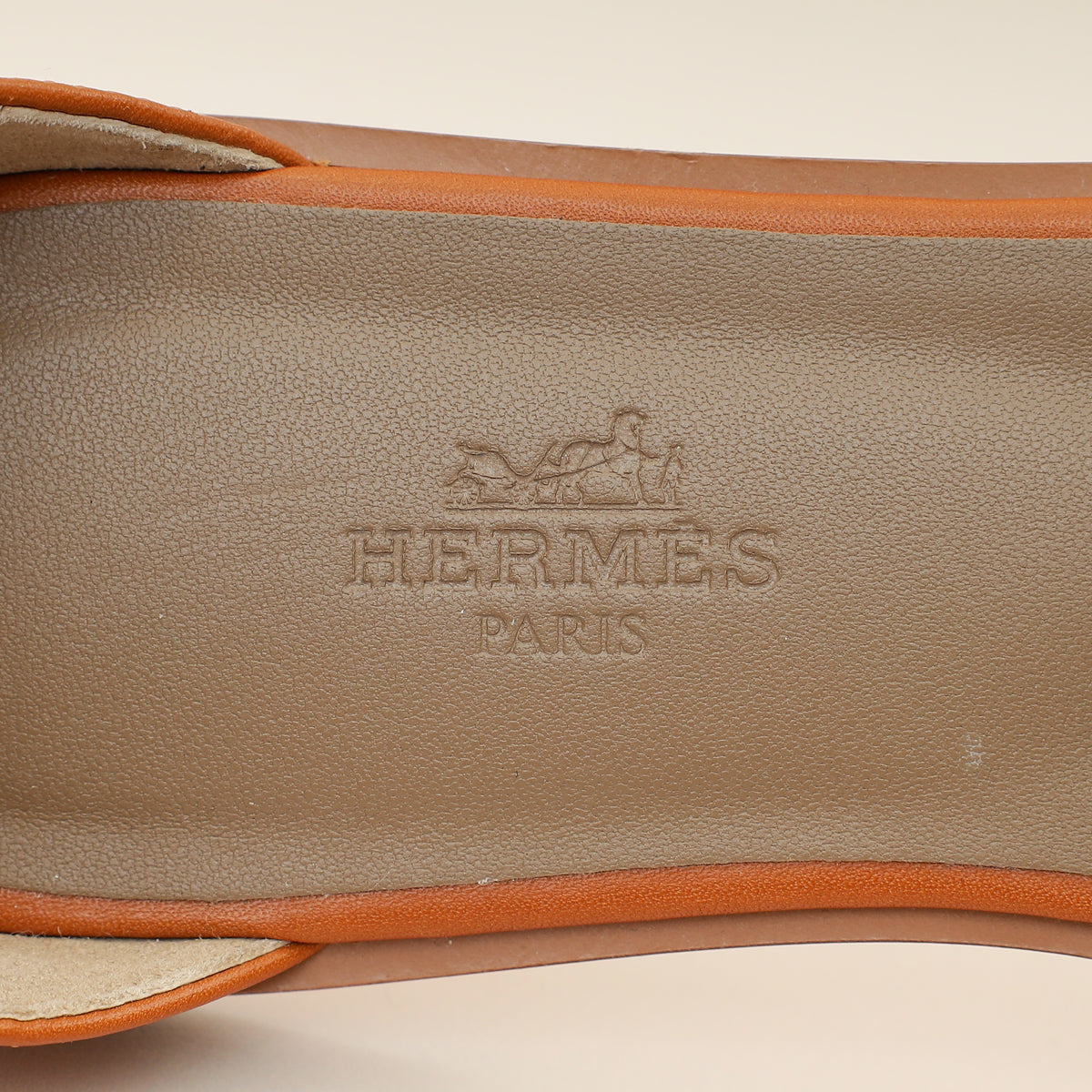 Hermes Gold Santorini Sandals 37