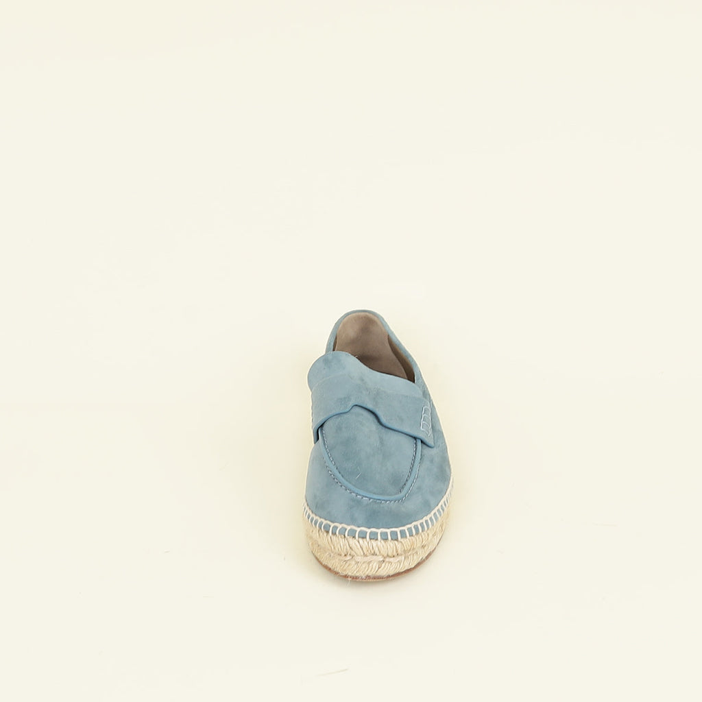 Hermes Blue Grignon Trip Espadrille 37