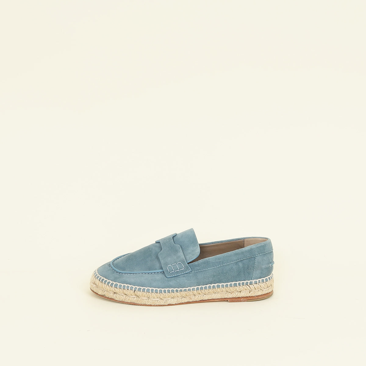 Hermes Blue Grignon Trip Espadrille 37