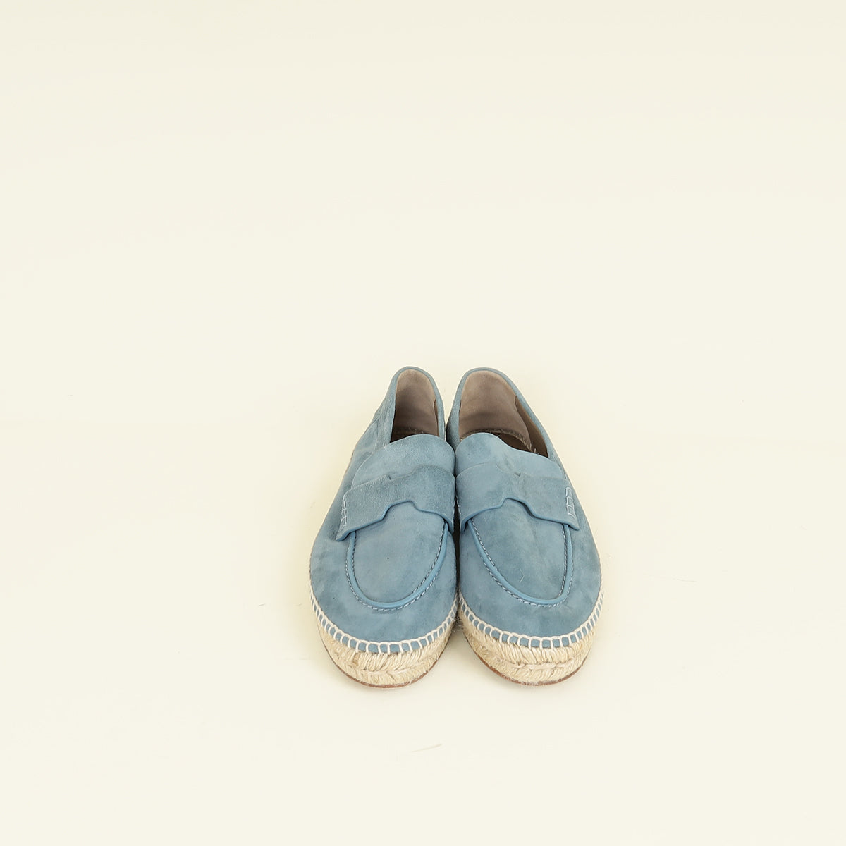 Hermes Blue Grignon Trip Espadrille 37