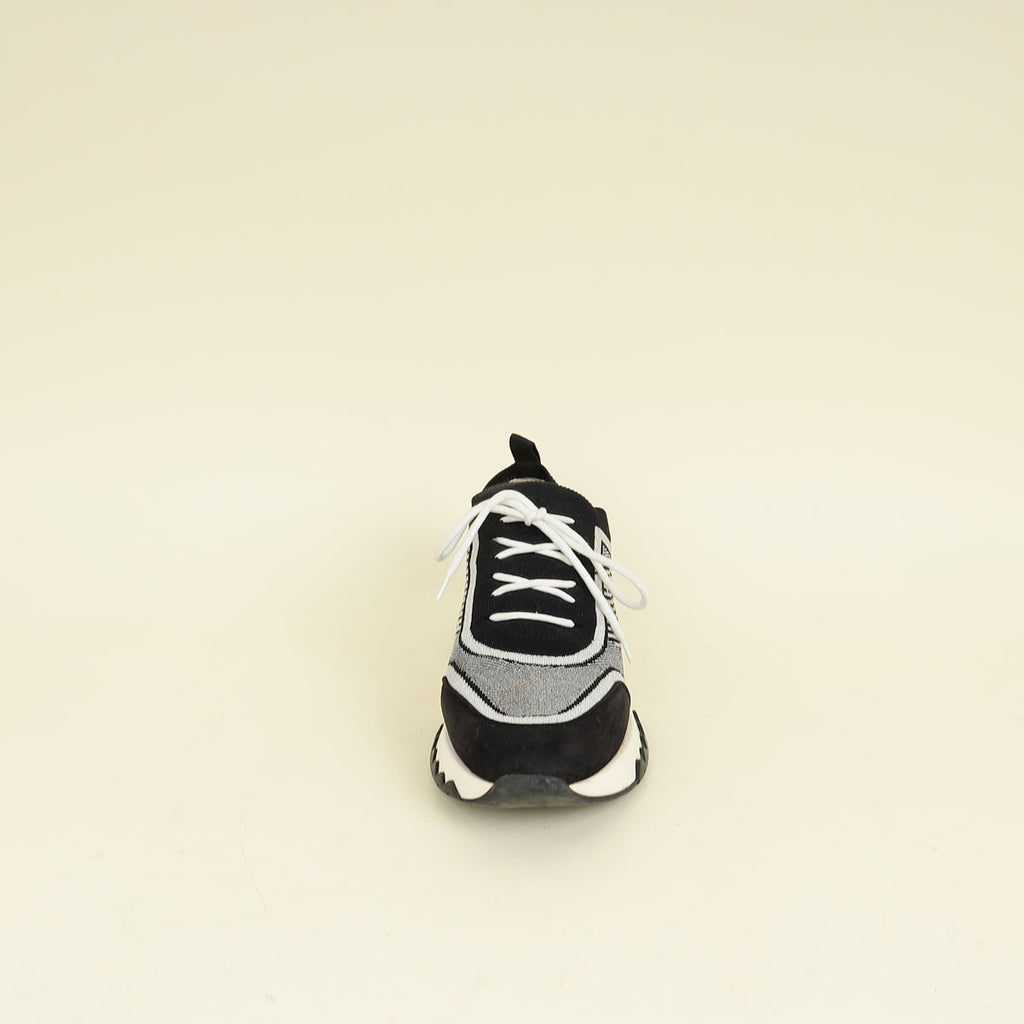 Hermes Black Addict Sneakers 37